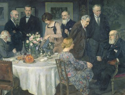 A Group of Artists, 1929 by Jules Alexandre Gruen or Grun